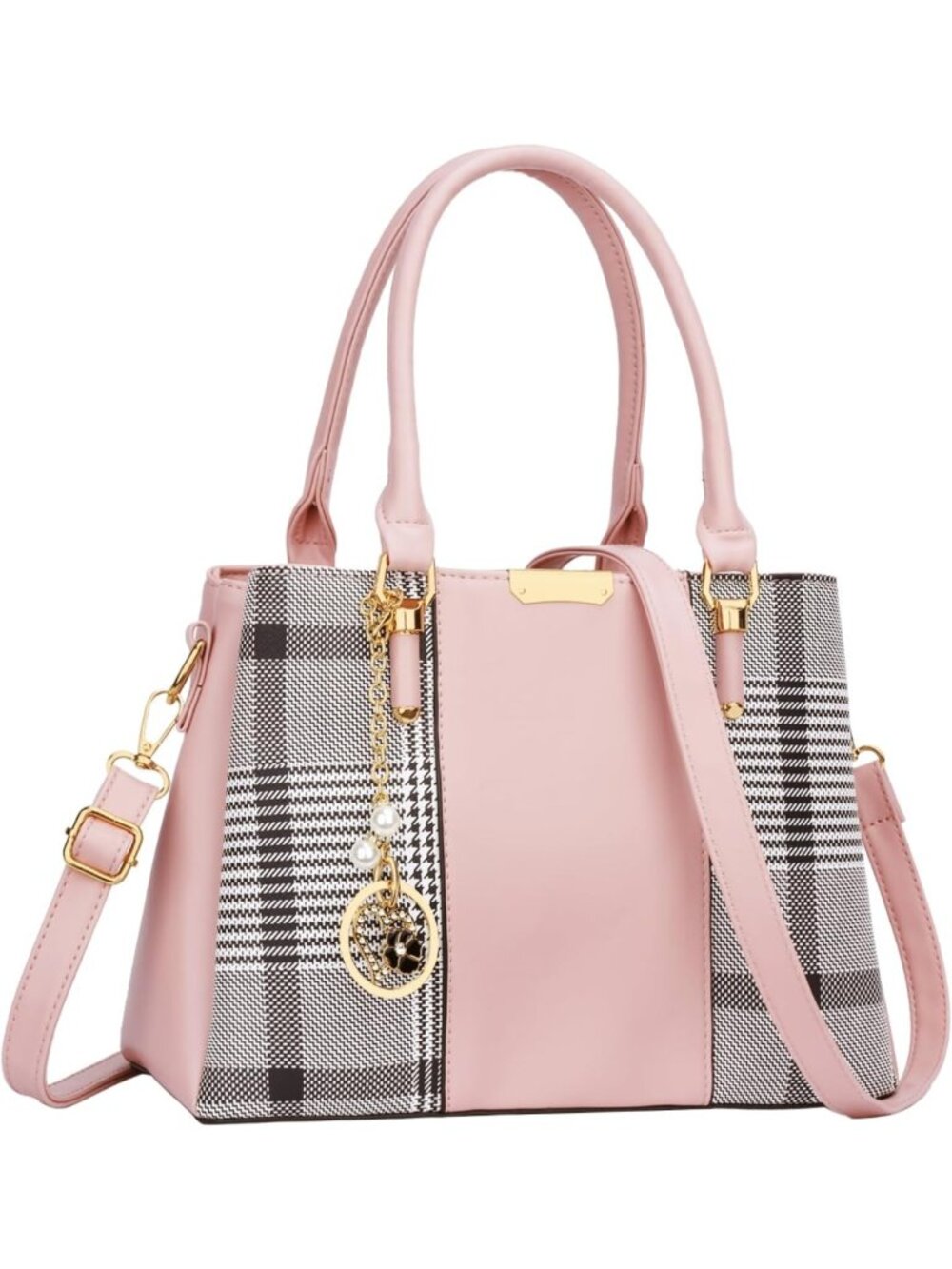 Stylish PU Leather Top Handle Satchel Bag for Women - Chic Purses & Handbags